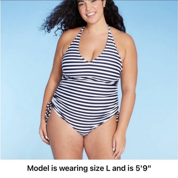 🪖😀NWT Kona Sol - Side-Cinch High Coverage One Piece Swimsuit - XL - Picture 3 of 6